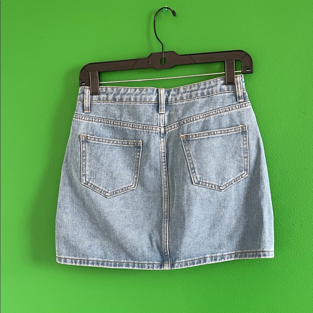 Cider Blue Denim Mini Skirt - Picture 3 of 4